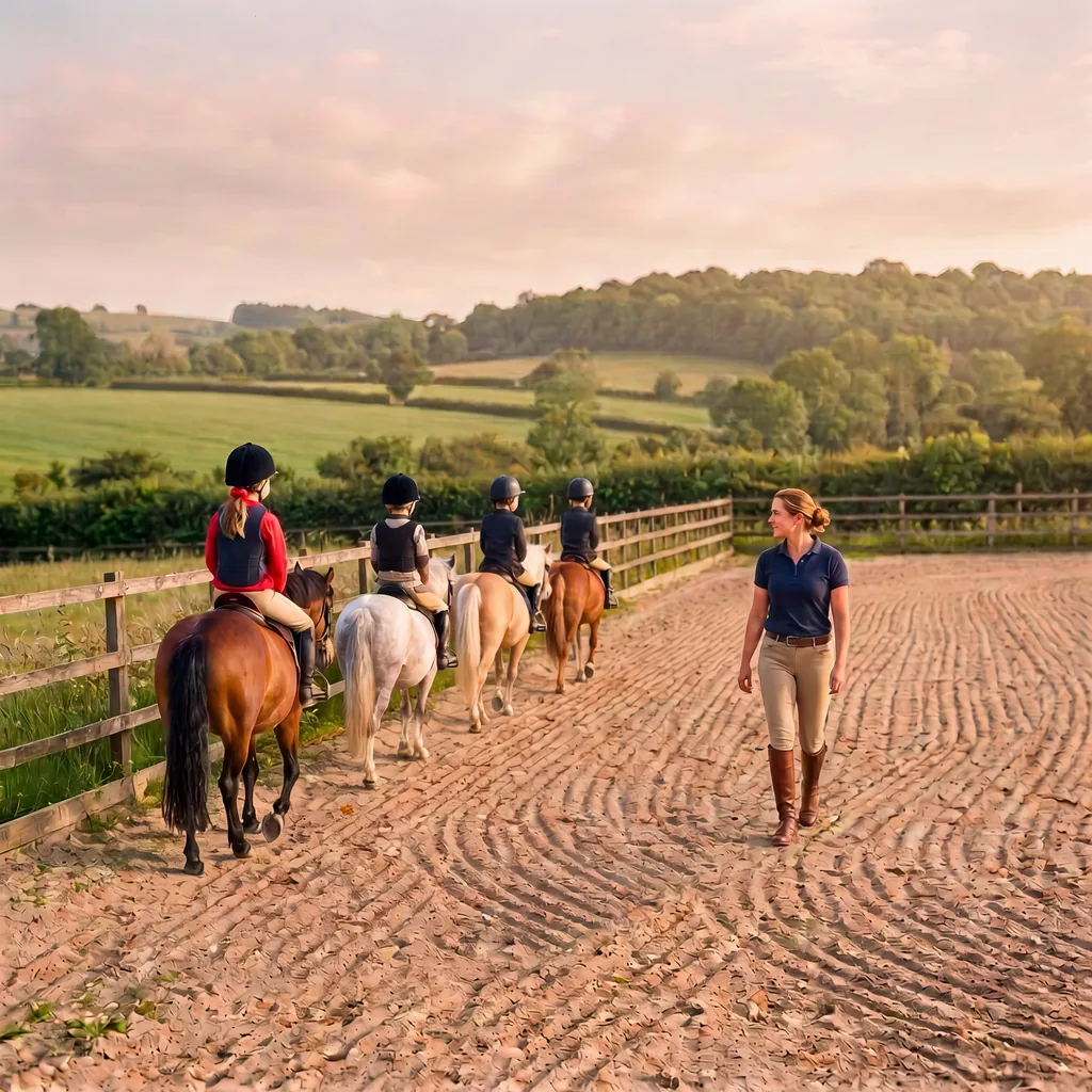 Cours de poney à Saint-Julien-Maumont, Corrèze